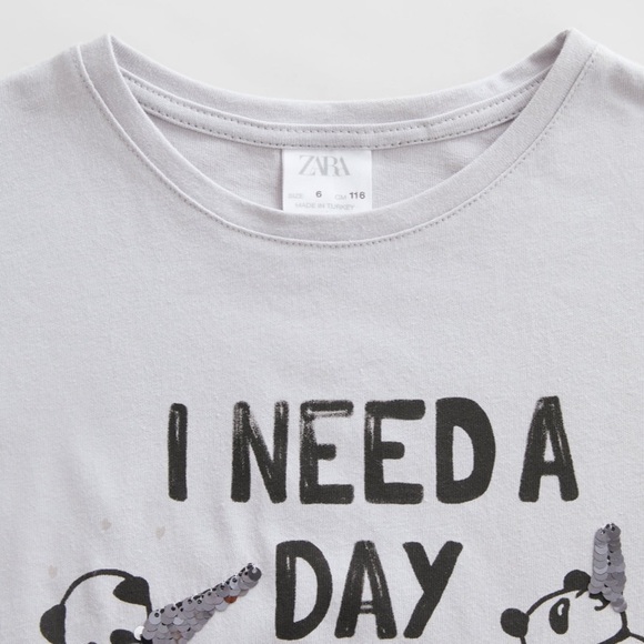 ZARA Sequin Pet Shirt - Picture 4 of 4